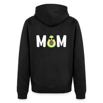 Avocat Maman Mamacado Maman Enceinte - Veste à capuche bio Premium Unisexe - noir - Dos - Nico (187cm)