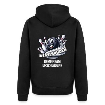 Bowling Brothers Skittles Bowling Club Design pour le bowling - Veste à capuche bio Premium Unisexe - noir - Dos - Nico (187cm)