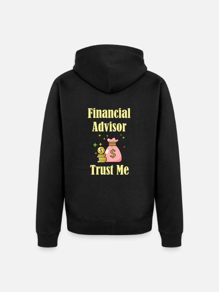 Finanzberater Trust Me Buchhalter Steuersaison - Unisex Premium Bio Zip Hoodie - Schwarz