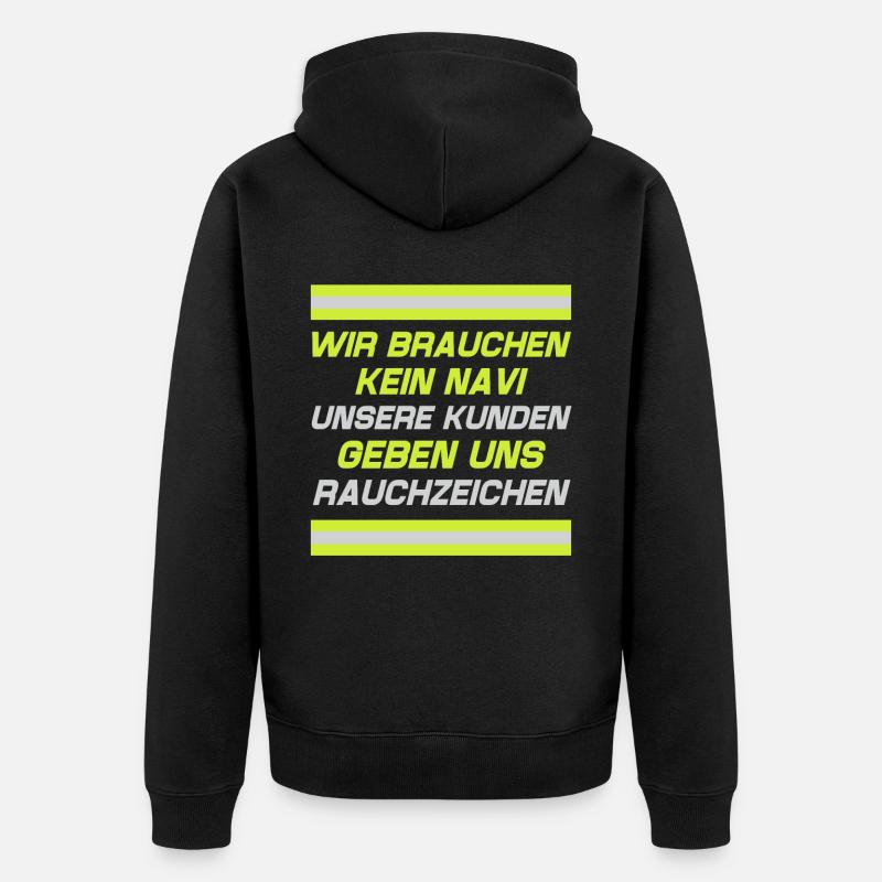 Tshirt pompier pompier pompier pompier 112 - Veste à capuche bio Premium Unisexe - noir