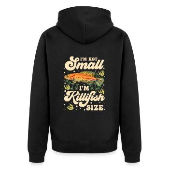 Killifish-besitzer Aquarium-enthusiasten - Unisex Premium Bio Zip Hoodie - Schwarz - Hinten - Nico (187cm)