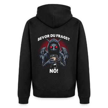 Avant de demander non, - Veste à capuche bio Premium Unisexe - noir - Dos - Nico (187cm)