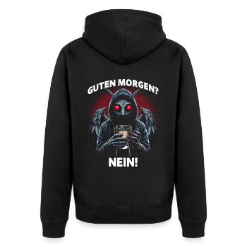 Bonjour Non - Veste à capuche bio Premium Unisexe - noir - Dos - Nico (187cm)