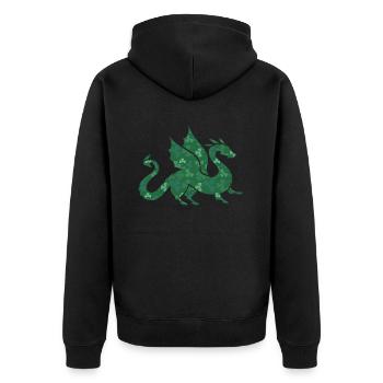 Dragon de la Saint-Patrick Shemrock Kids - Veste à capuche bio Premium Unisexe - noir - Dos - Nico (187cm)