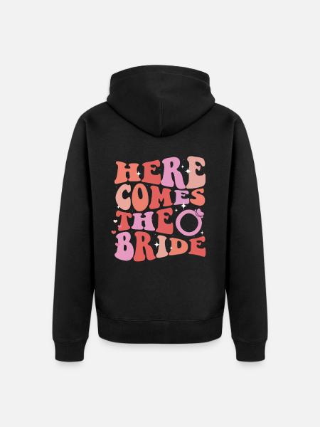 Bachelorette Hen Party Bride - Unisex Premium Organic Zip Hoodie - black