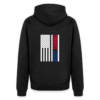 Cornhole pouf trou aveugle cadeau - Veste à capuche bio Premium Unisexe - noir - Dos - Nico (187cm)