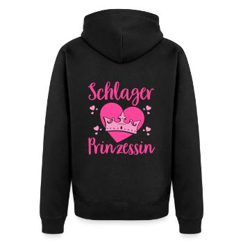 T-shirt Schlager Femme Schlager Party Costume Party - Veste à capuche bio Premium Unisexe - noir - Dos - Nico (187cm)