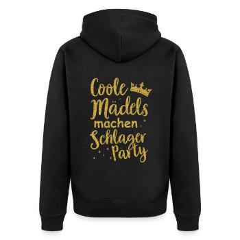 T-shirt Schlager Femme Schlager Party Costume Party - Veste à capuche bio Premium Unisexe - noir - Dos - Nico (187cm)