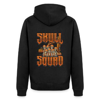 Excavator Driver - Unisex Premium Organic Zip Hoodie - black - Back - Nico (187cm)