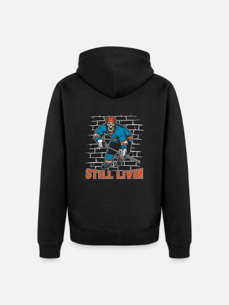 Ice hockey - Unisex Premium Organic Zip Hoodie - black