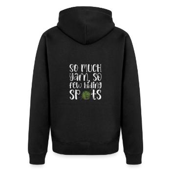 Crochet Tricot - Veste à capuche bio Premium Unisexe - noir - Dos - Nico (187cm)