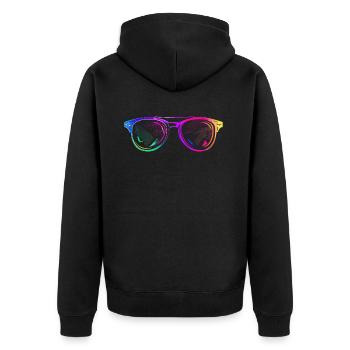 Birthday Birthgay Birth-gay Lgbt Gay - Unisex Premium Organic Zip Hoodie - black - Back - Nico (187cm)