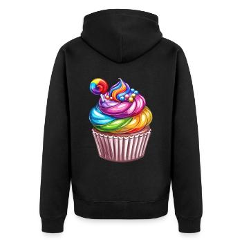 Anniversaire Naissancegay Naissance-gay Gay Gay - Veste à capuche bio Premium Unisexe - noir - Dos - Nico (187cm)