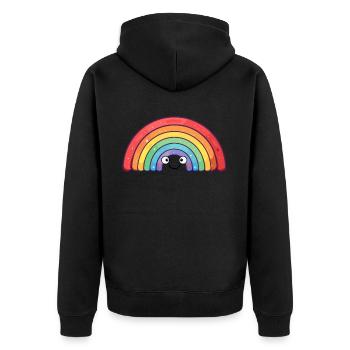 Anniversaire Naissancegay Naissance-gay Gay Gay - Veste à capuche bio Premium Unisexe - noir - Dos - Nico (187cm)