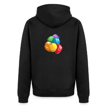 Anniversaire Naissancegay Naissance-gay Gay Gay - Veste à capuche bio Premium Unisexe - noir - Dos - Nico (187cm)