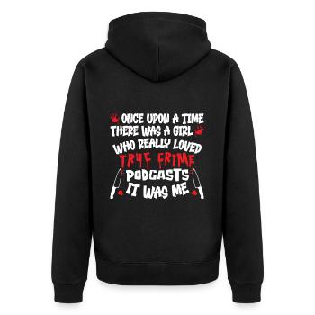 True Crime Show Once Upon A Time True Crime - Veste à capuche bio Premium Unisexe - noir - Dos - Nico (187cm)