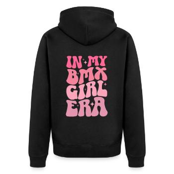 BMX Rider Fille Vélo Vélo Stunt Racing Enfants - Veste à capuche bio Premium Unisexe - noir - Dos - Nico (187cm)
