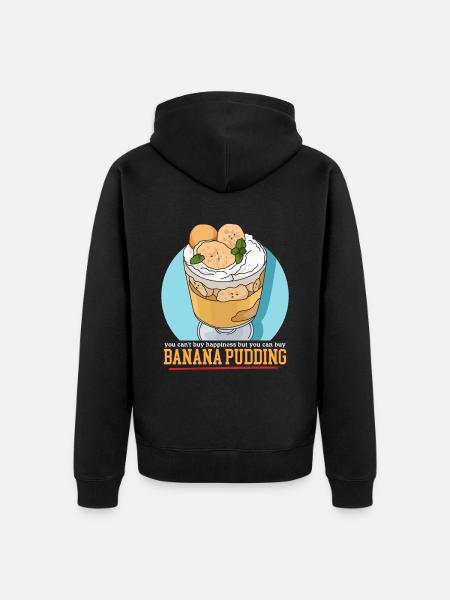 Banana Pudding Banana Pudding Gift - Unisex Premium Organic Zip Hoodie - black
