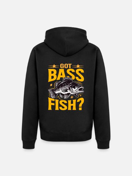 Haben Sie Barschfische? - Unisex Premium Bio Zip Hoodie - Schwarz