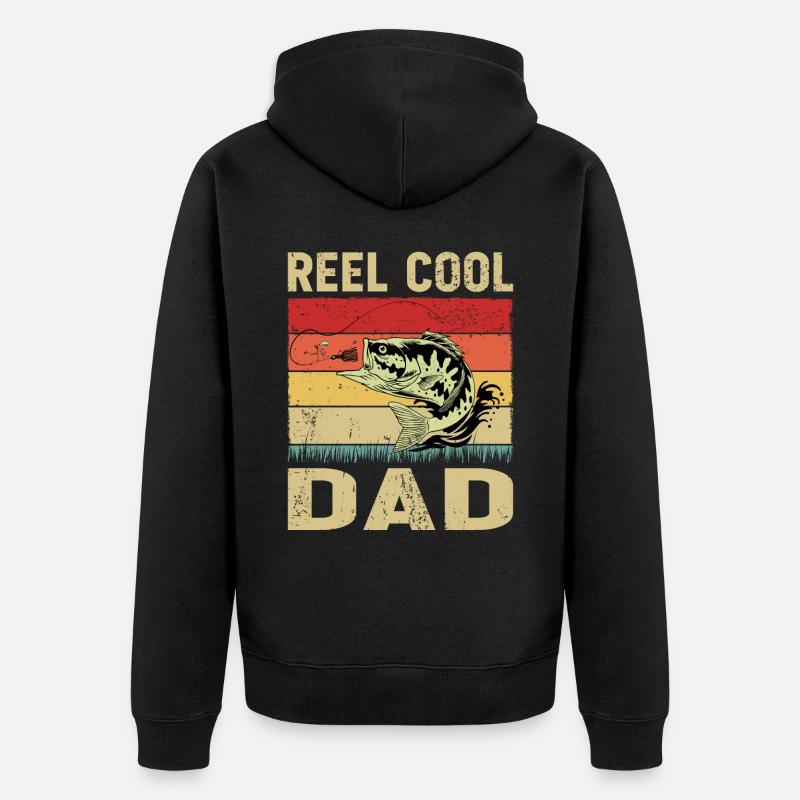 Moulinet Cool Dad - Veste à capuche bio Premium Unisexe - noir