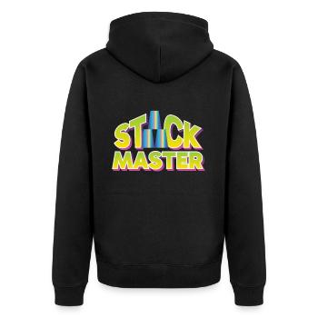 Cup Stacking Stack Master - Unisex Premium Bio Zip Hoodie - Schwarz - Hinten - Nico (187cm)