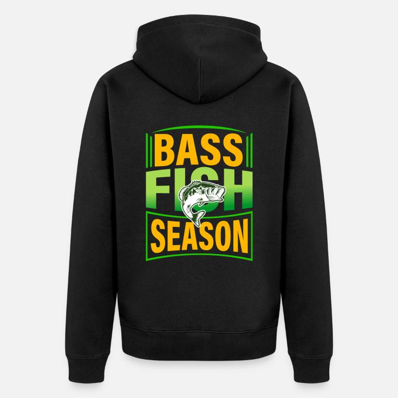 Saison du bar - Veste à capuche bio Premium Unisexe - noir