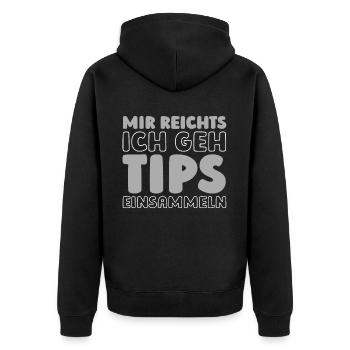 Écrivain Auteur - Veste à capuche bio Premium Unisexe - noir - Dos - Nico (187cm)