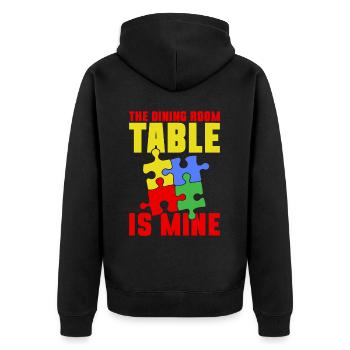 Puzzle Pièce Puzzle Amateur de Puzzle - Veste à capuche bio Premium Unisexe - noir - Dos - Nico (187cm)