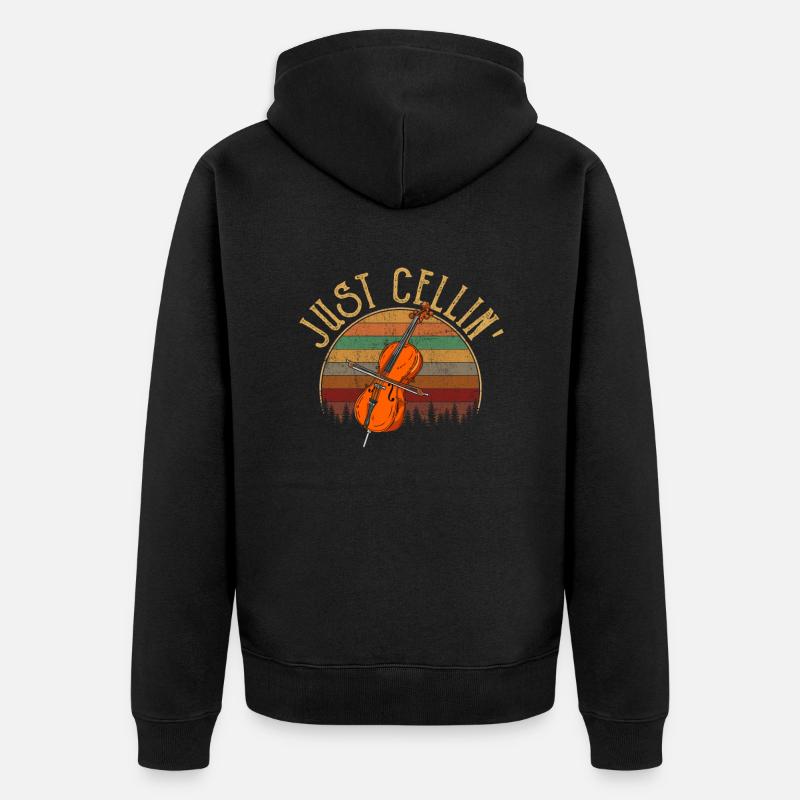 Violoncelle Just Cellin - Veste à capuche bio Premium Unisexe - noir
