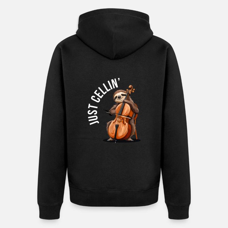 Violoncelle Just Cellin - Veste à capuche bio Premium Unisexe - noir