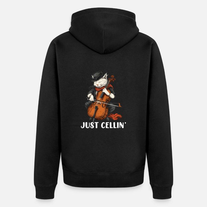 Violoncelle Just Cellin - Veste à capuche bio Premium Unisexe - noir