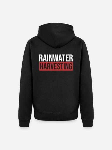Collection of rainwater - Unisex Premium Organic Zip Hoodie - black