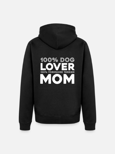 Yorkshire Terrier - Unisex Premium Organic Zip Hoodie - black