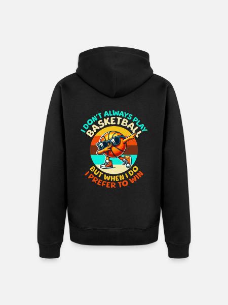 Basketball Sayings - Unisex Premium Organic Zip Hoodie - black