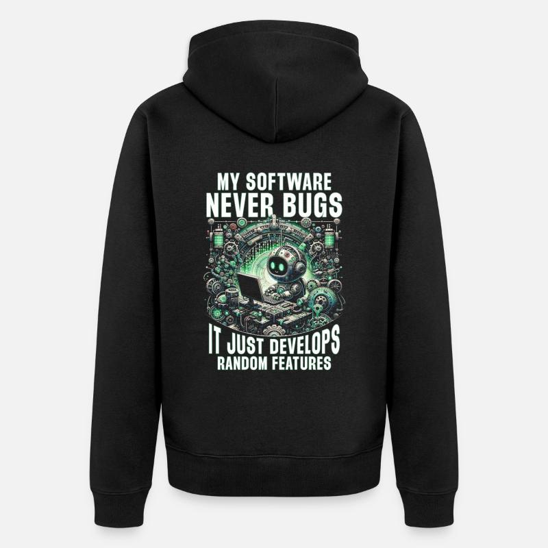 Robotics Engineer - Unisex Premium Organic Zip Hoodie - black