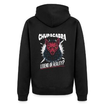 Chupacabra Créature légendaire Bête Cryptozoologie - Veste à capuche bio Premium Unisexe - noir - Dos - Nico (187cm)