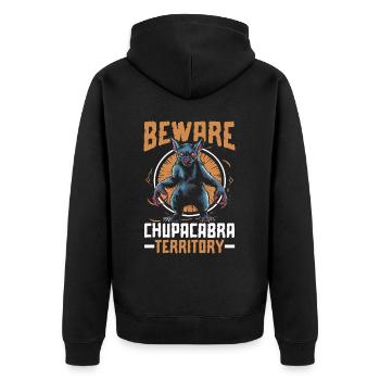 Chupacabra Créature légendaire Bête Cryptozoologie - Veste à capuche bio Premium Unisexe - noir - Dos - Nico (187cm)