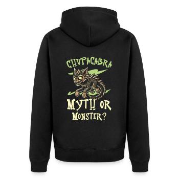 Chupacabra Créature légendaire Bête Cryptozoologie - Veste à capuche bio Premium Unisexe - noir - Dos - Nico (187cm)