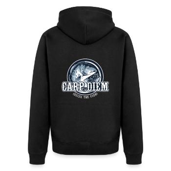 Pêche à la carpe Carpe Diem Saisir le matériel de pêche - Veste à capuche bio Premium Unisexe - noir - Dos - Nico (187cm)