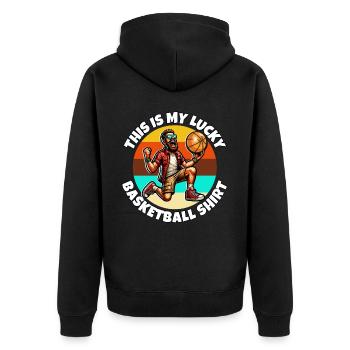 Basket-ball - Veste à capuche bio Premium Unisexe - noir - Dos - Nico (187cm)