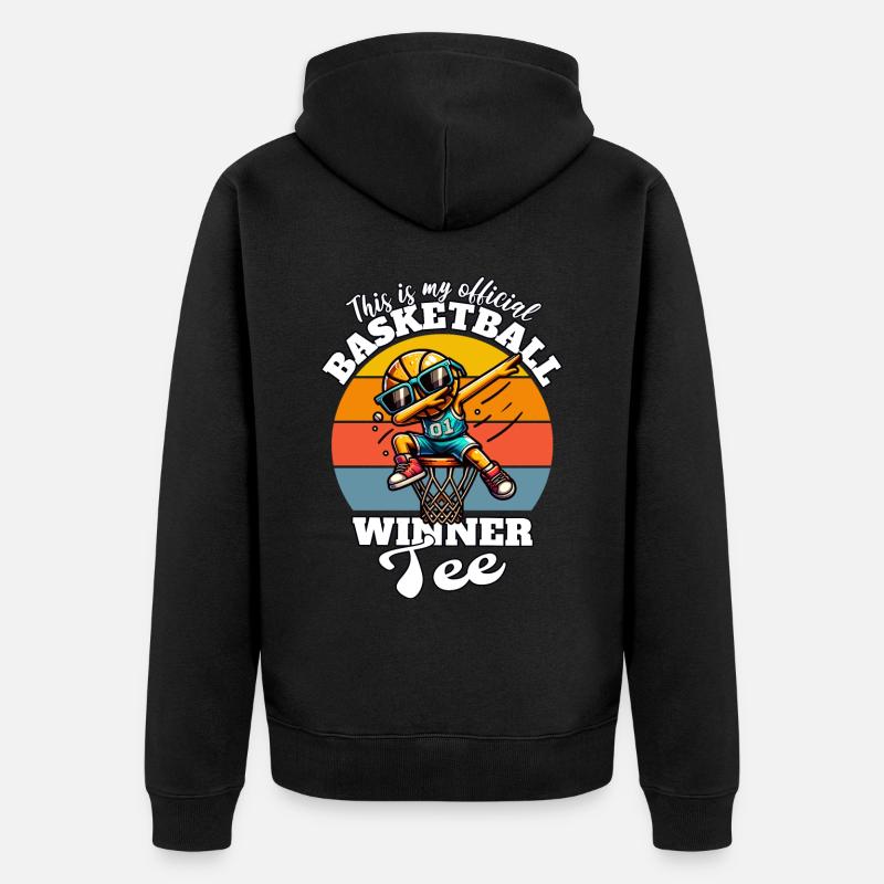 Basketteur - Veste à capuche bio Premium Unisexe - noir