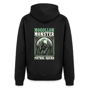Mogollon Monster Mythical Cryptozoology Cryptid - Unisex Premium Organic Zip Hoodie - black - Back - Nico (187cm)