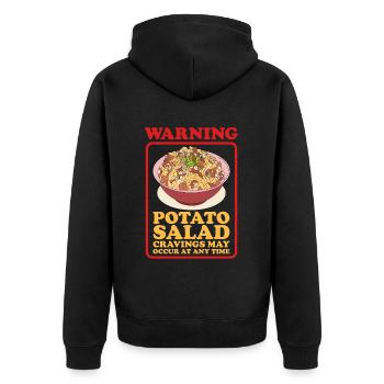 Salade de pommes de terre Härdöpfelsalat Cadeau - Veste à capuche bio Premium Unisexe - noir - Dos - Nico (187cm)