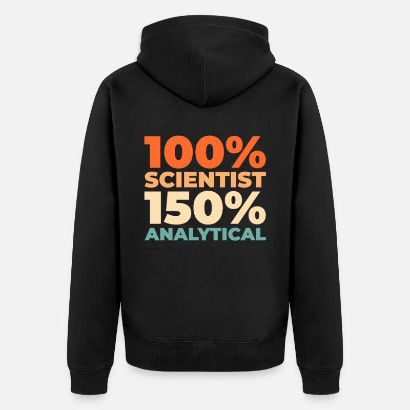 Data Science Data Analyst - Unisex Premium Organic Zip Hoodie - black