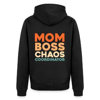 Krankenschwester Dermatology Nurse - Unisex Premium Organic Zip Hoodie - black - Back - Nico (187cm)