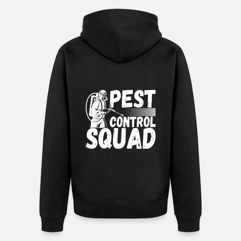 Pest Control Exterminator - Unisex Premium Organic Zip Hoodie - black