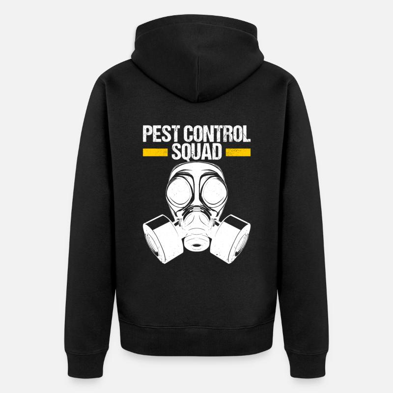 Schädlingsbekämpfung Kammerjäger - Unisex Premium Bio Zip Hoodie - Schwarz