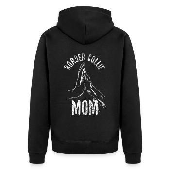Design unique de Border Collie pour - Veste à capuche bio Premium Unisexe - noir - Dos - Nico (187cm)