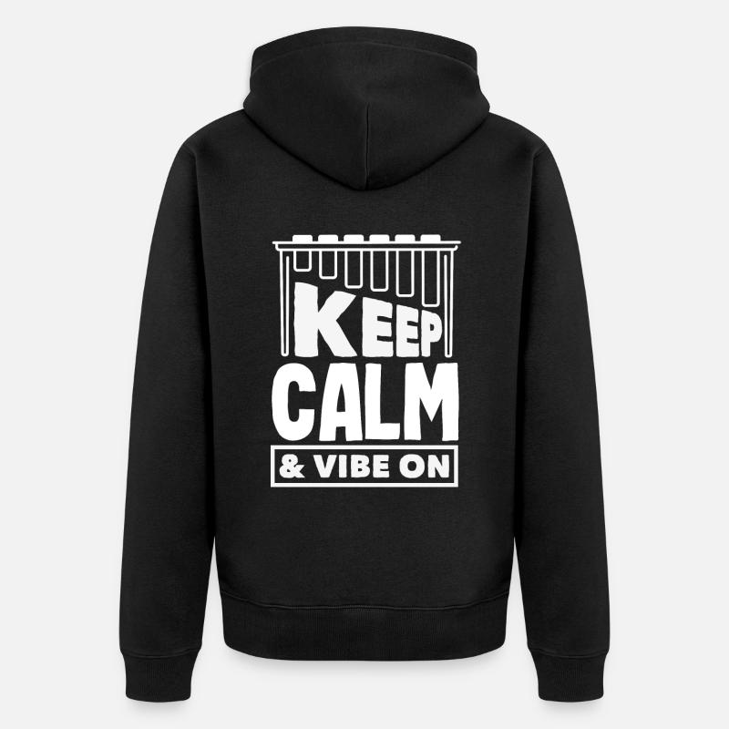 Instrument de musique vibraphone - Veste à capuche bio Premium Unisexe - noir