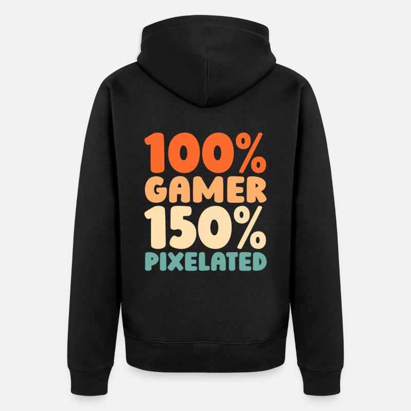 Gamer Gaming - Veste à capuche bio Premium Unisexe - noir